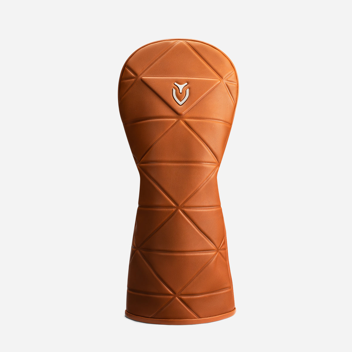 Geometric Headcover in Smooth Brown