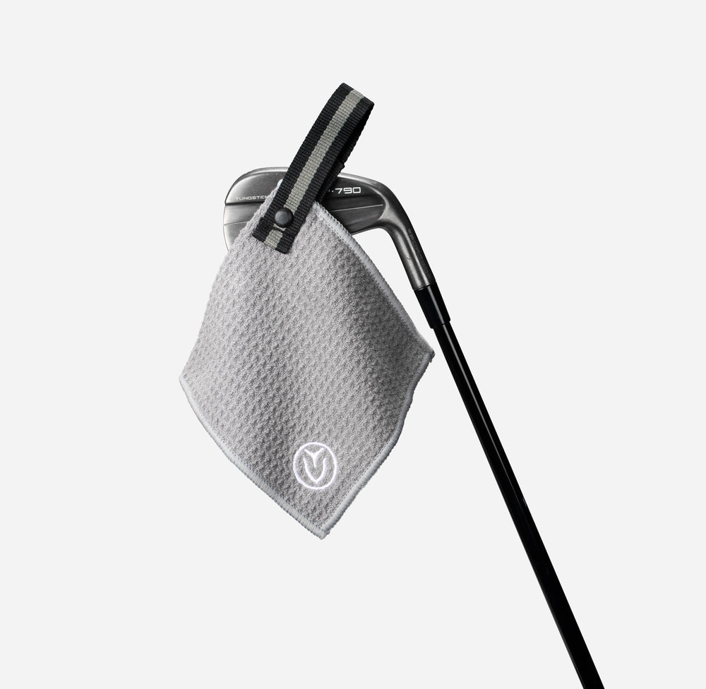 Magnetic Golf Towel | 5" x 5" in Grey