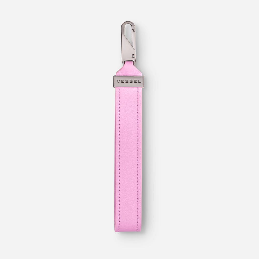Leather Loop Pull in Pink