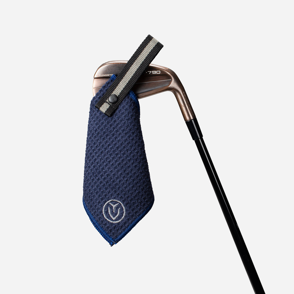 Magnetic Golf Towel | 5" x 5" in Navy