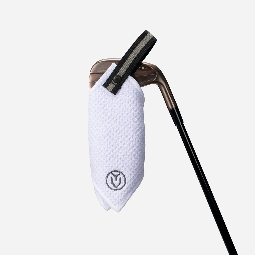 Magnetic Golf Towel | 5" x 5" in White