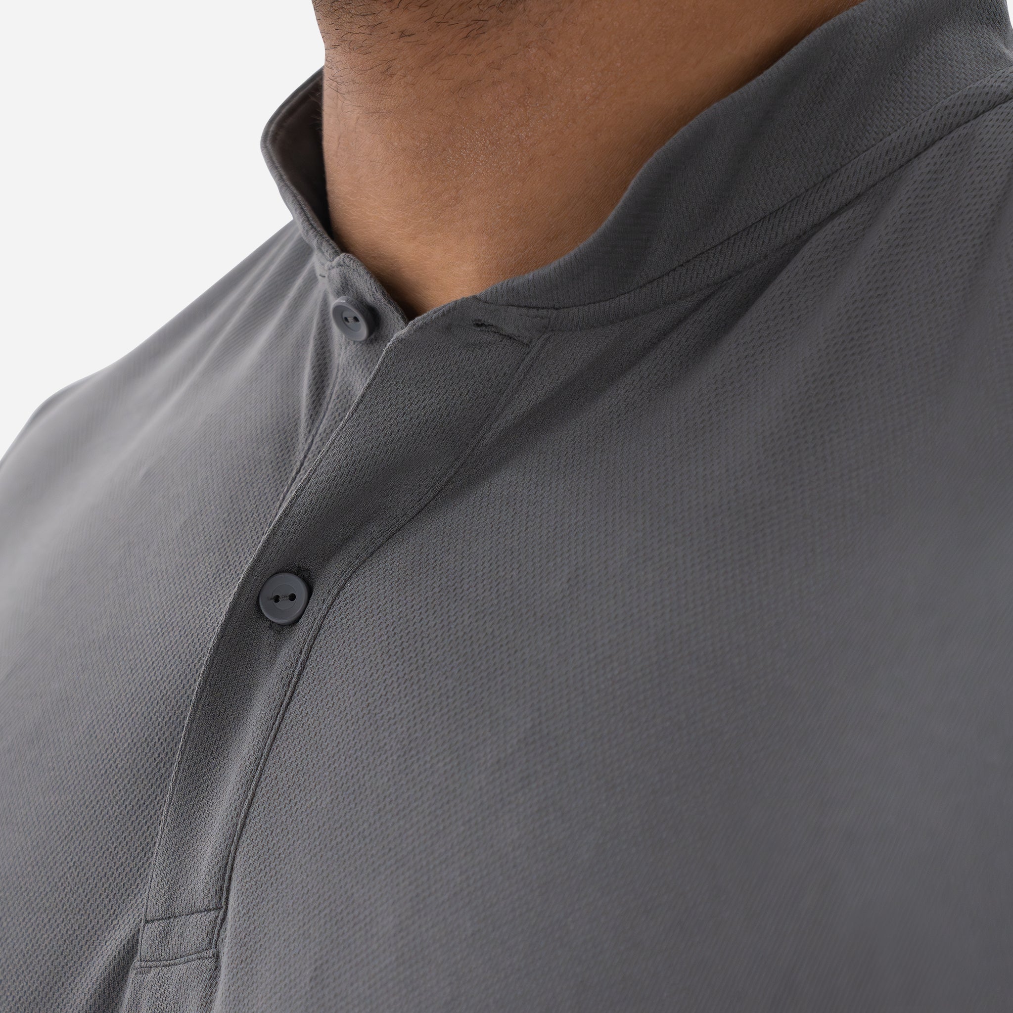 Performance Blade Collar Polo - Charcoal