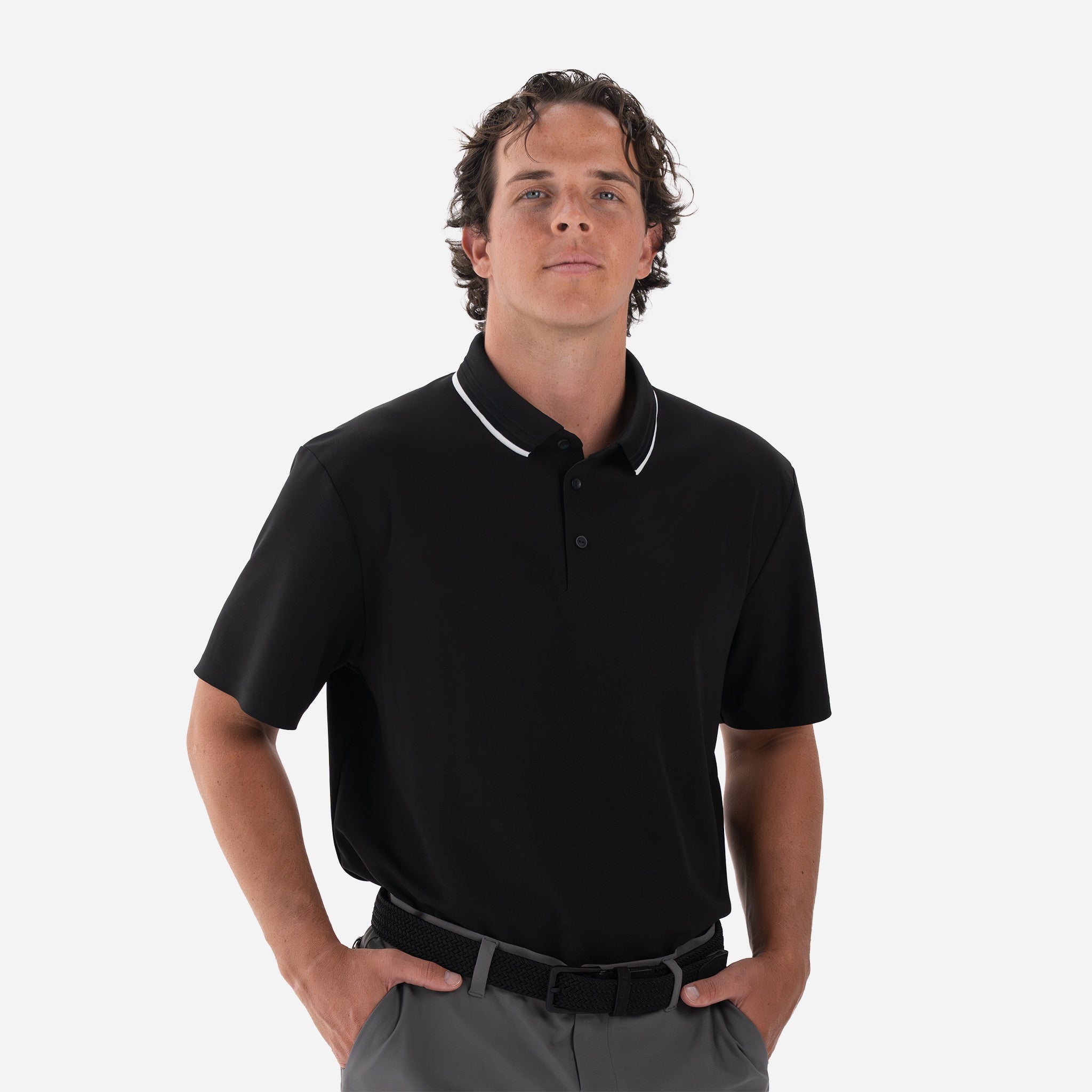 Performance Piqué Polo - Black