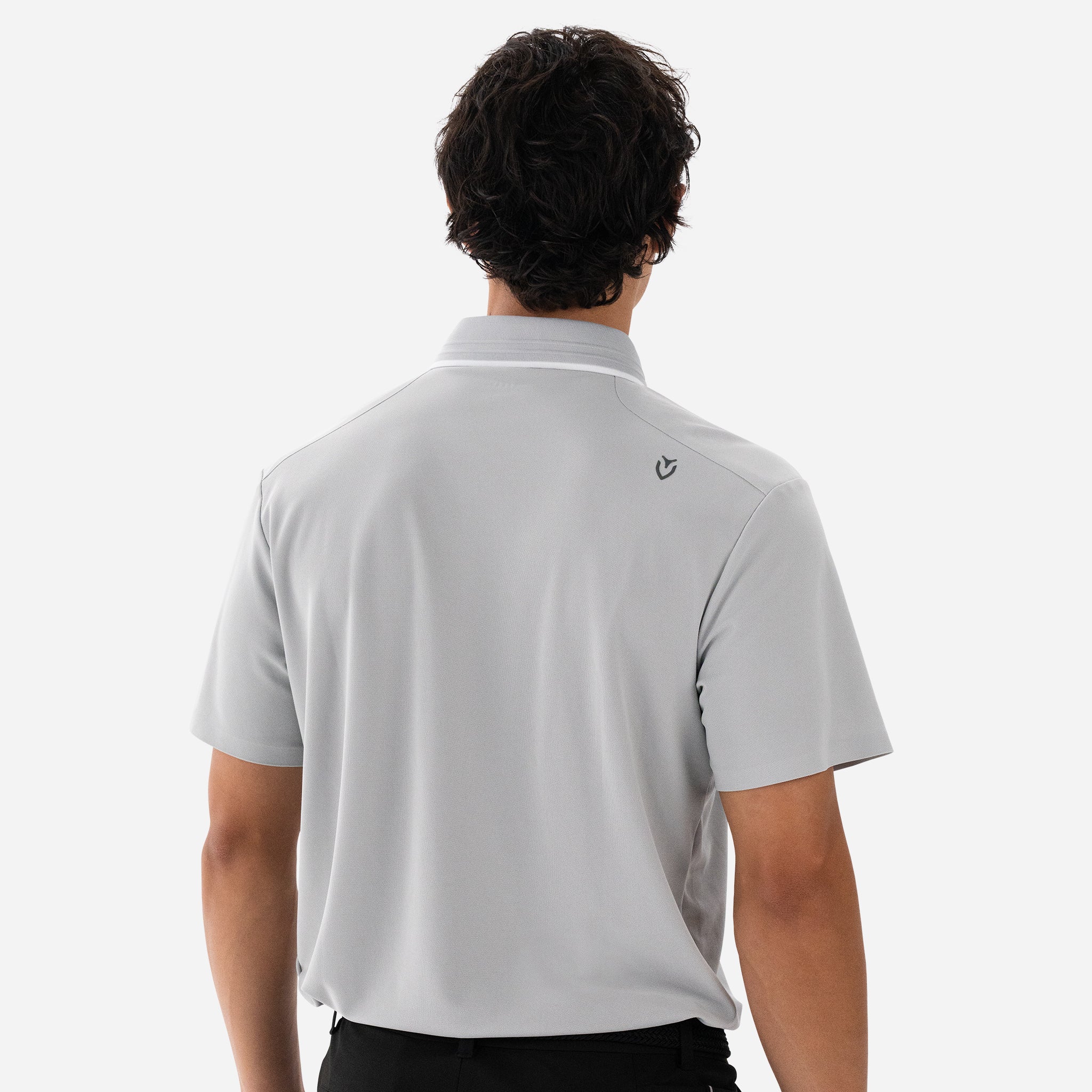 Performance Piqué Polo - Stone Grey