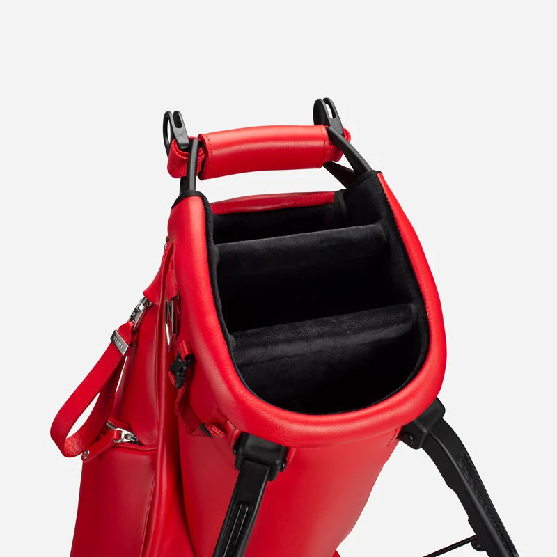 Sunday IV Leather Stand in Crimson Leather