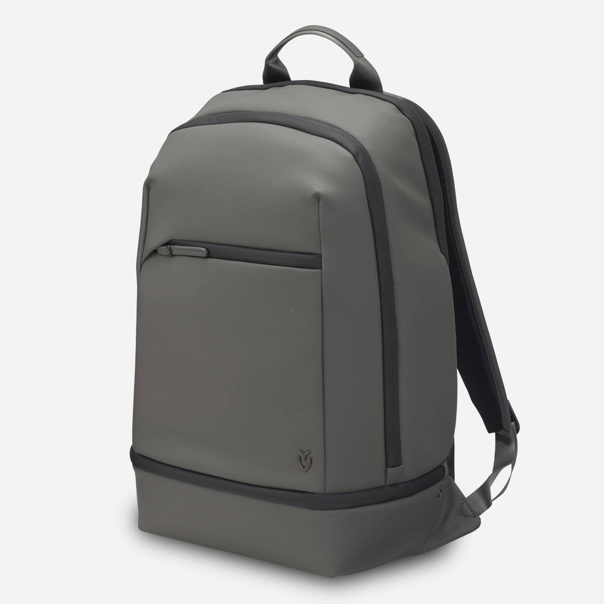 Signature Plus Backpack in Pebbled Grey