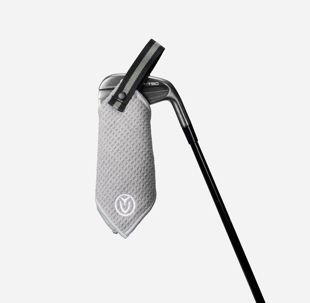 Magnetic Golf Towel | 5" x 5" in Grey