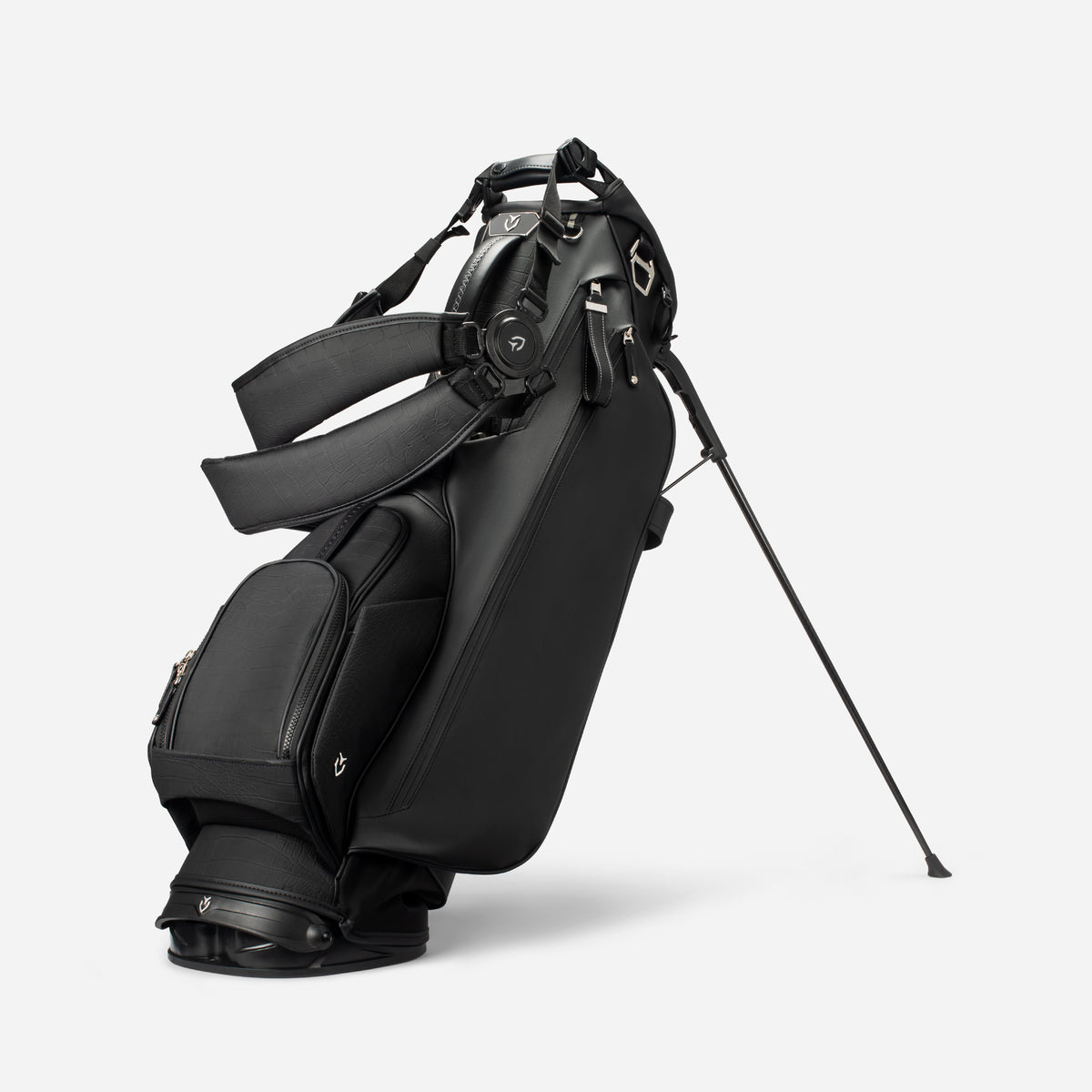 Vessel ブラック ゴルフバッグ Lux Stand LE Croc Black