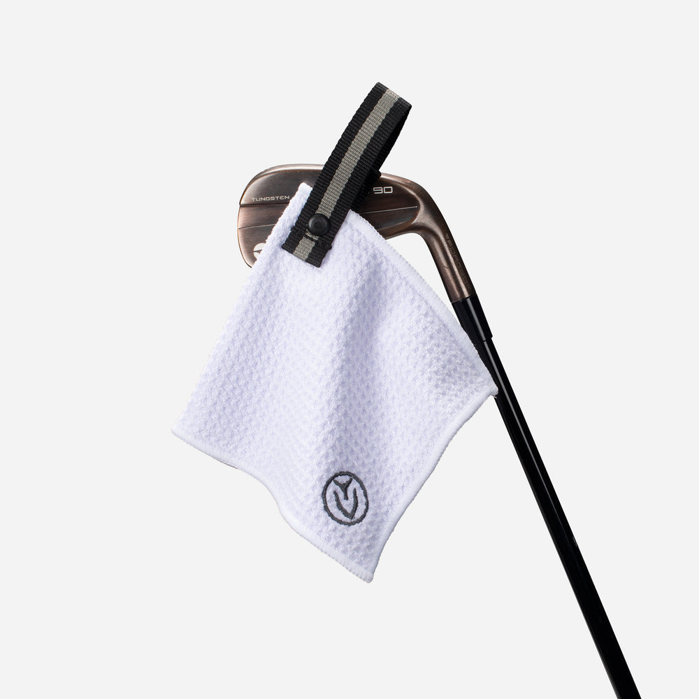 Magnetic Golf Towel | 5" x 5" in White