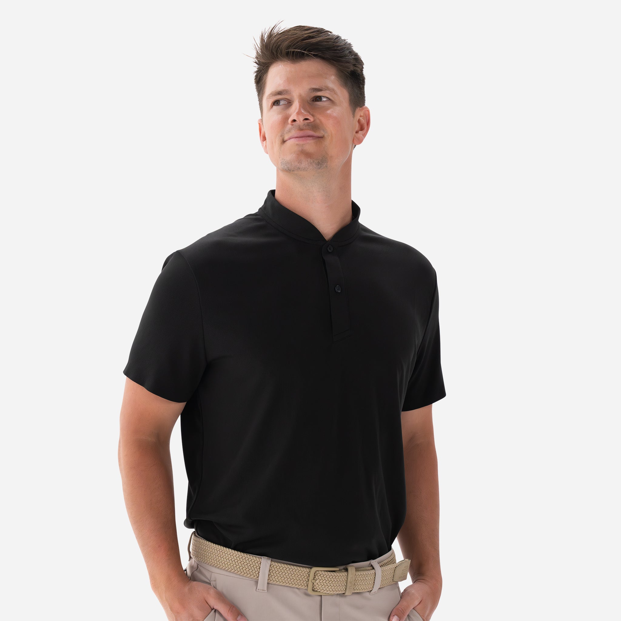 Performance Blade Collar Polo - Black