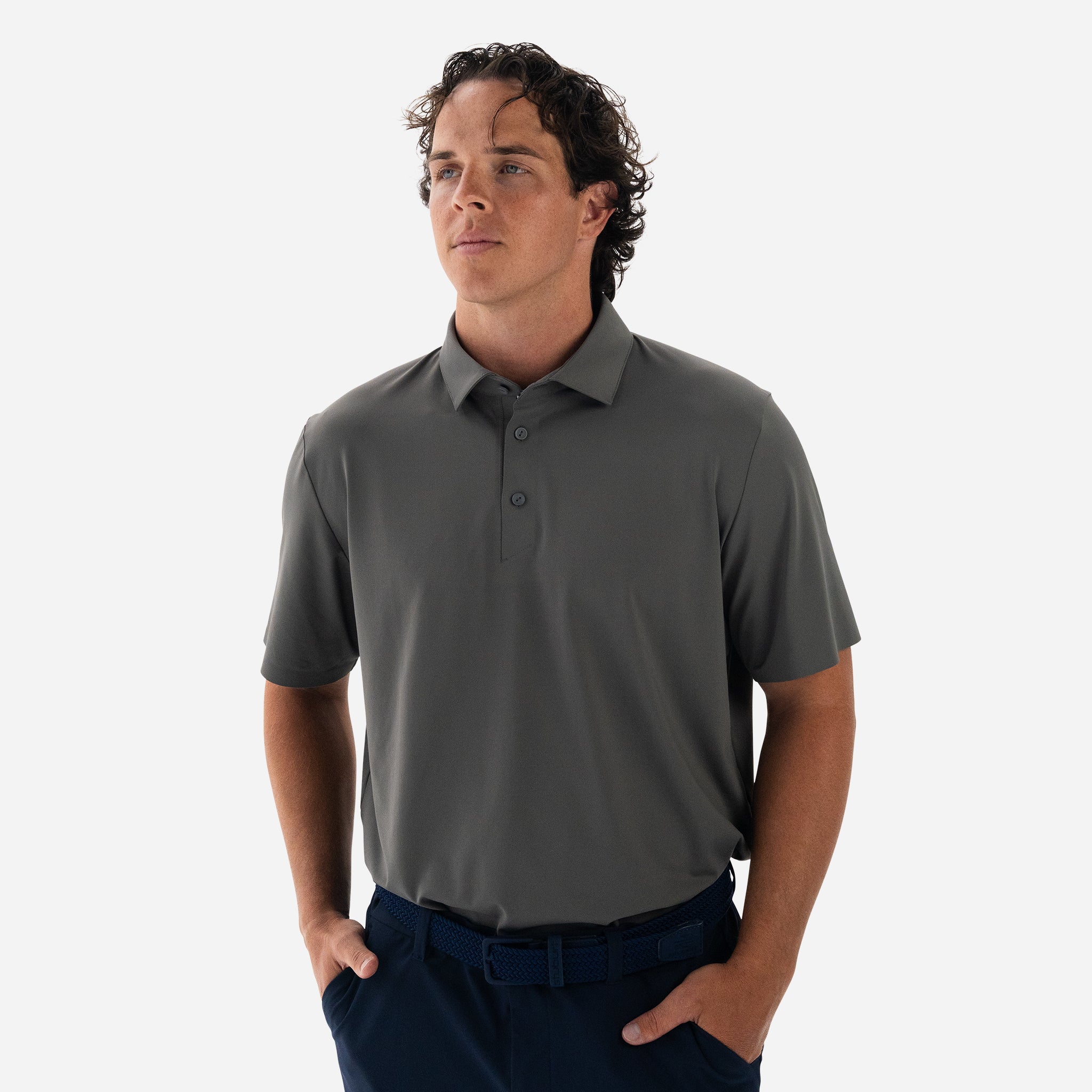 Performance Tech Polo - Charcoal