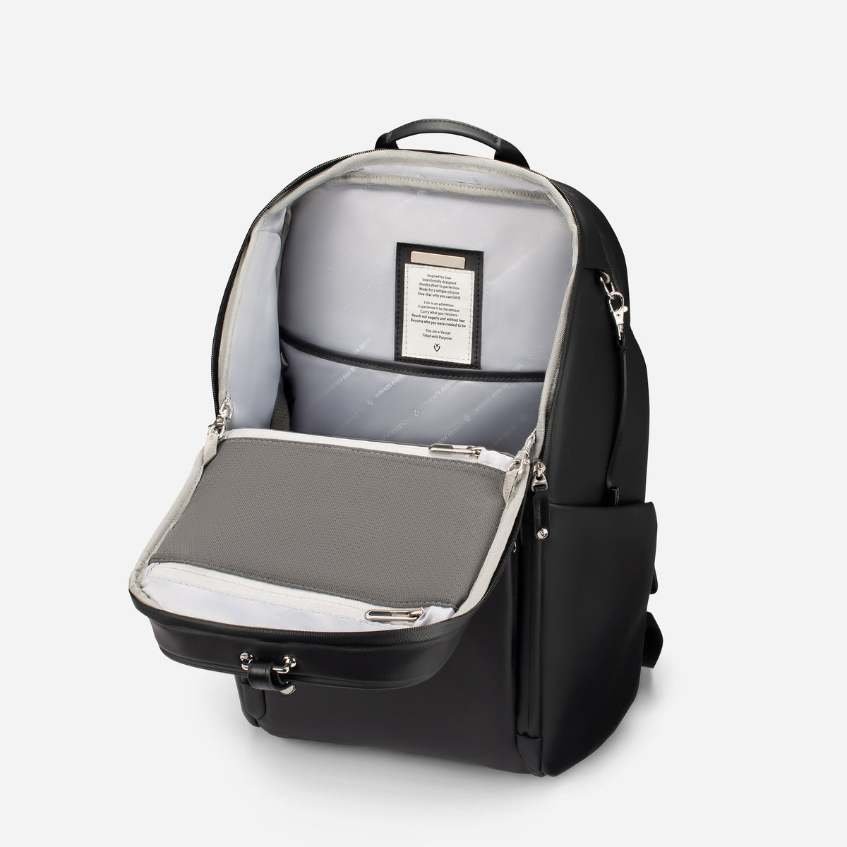 PrimeX 2.0 Plus Backpack in Pebbled Black