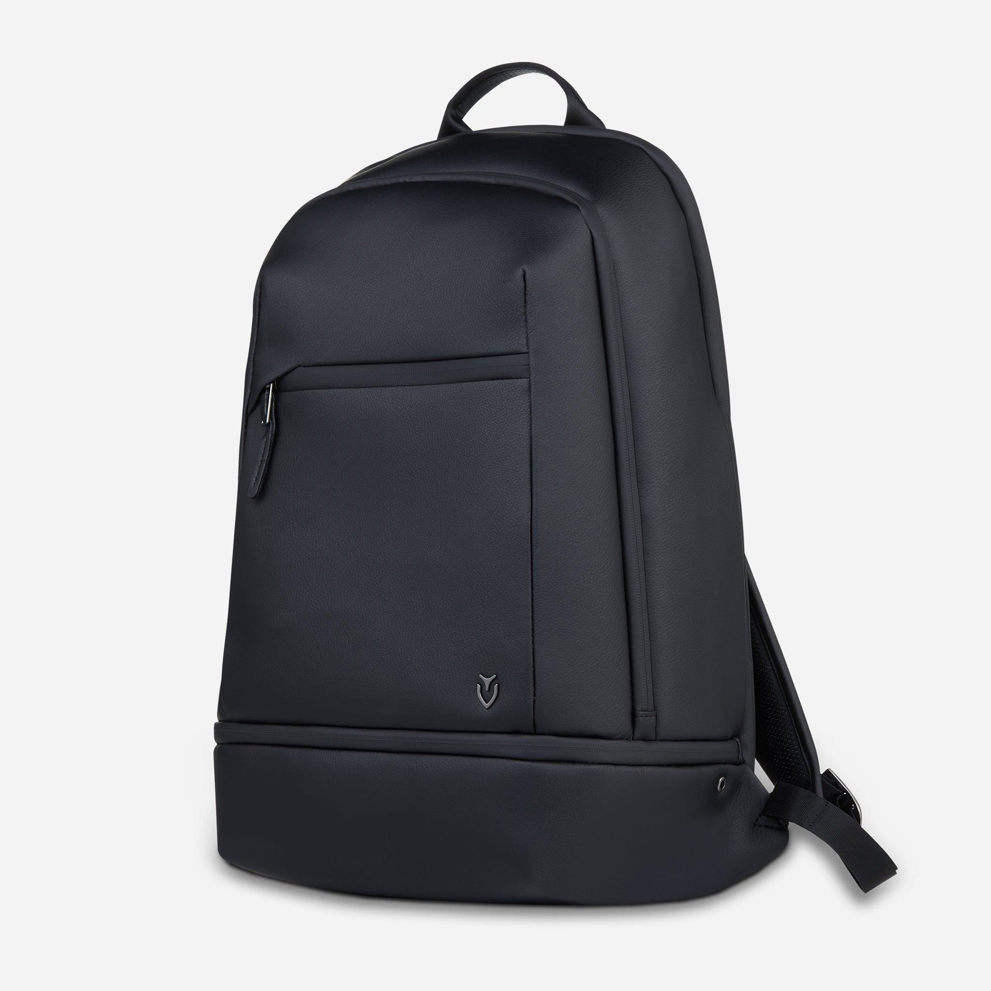 Signature Plus Backpack in Pebbled Black