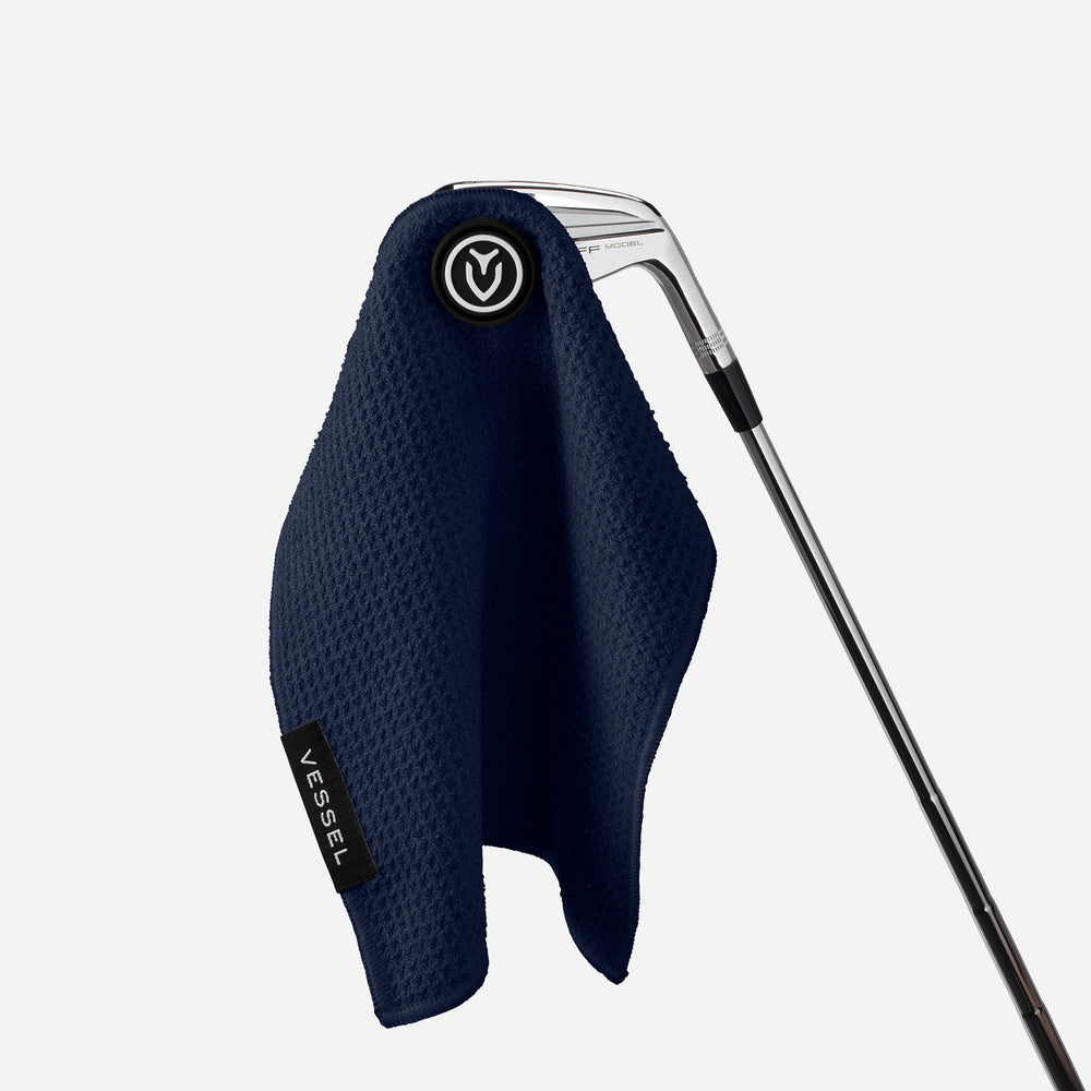 Magnetic Golf Towel | 10" x 10" in Navy