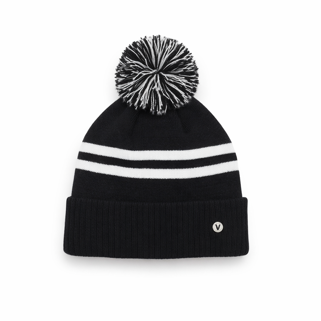Vessel Bobble Hat in Black