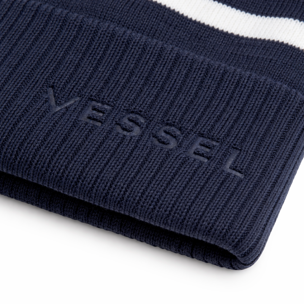 Vessel Bobble Hat in Navy
