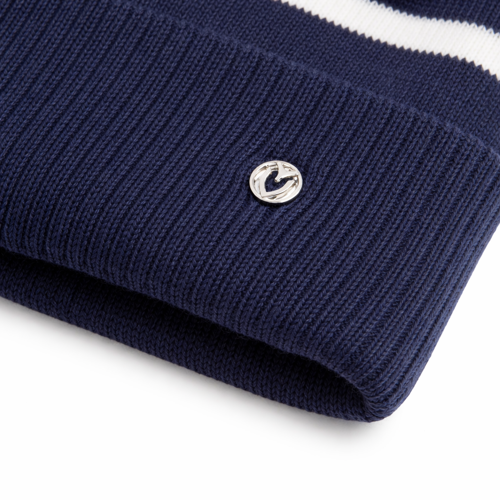 Vessel Bobble Hat in Navy