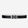 Reversible Belt Set in Carbon Black/White